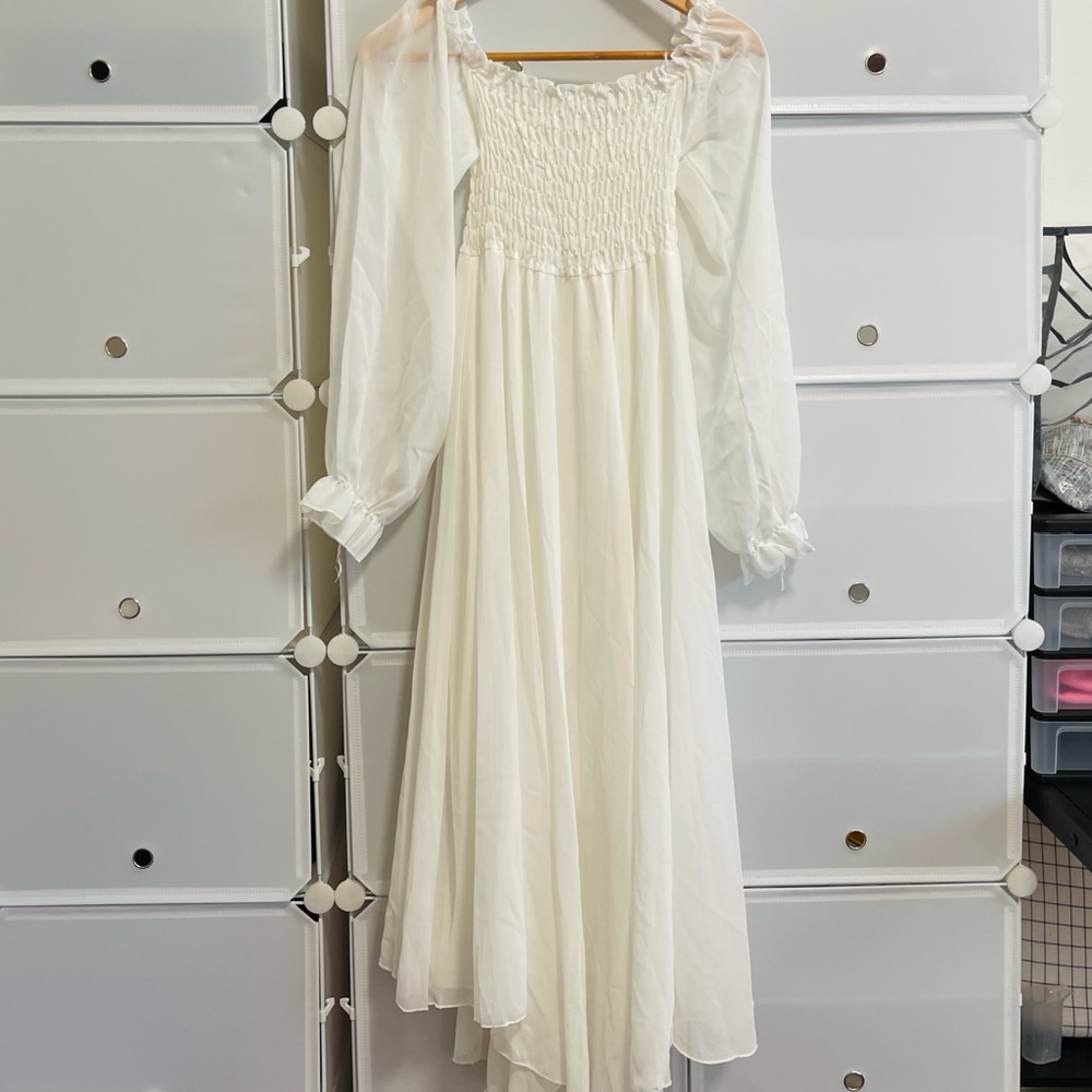 Fairy tale stretchy silky midi dress